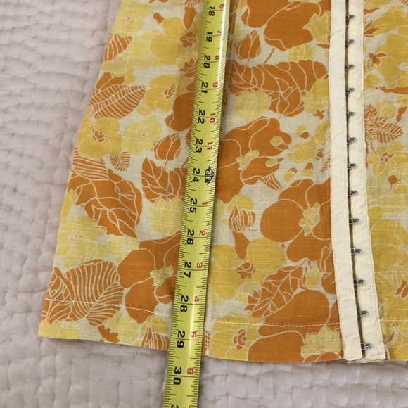 Urban Outfitters Floral Hook and Eye Mini Dress Yellow Size Small NWT - Picture 14 of 16